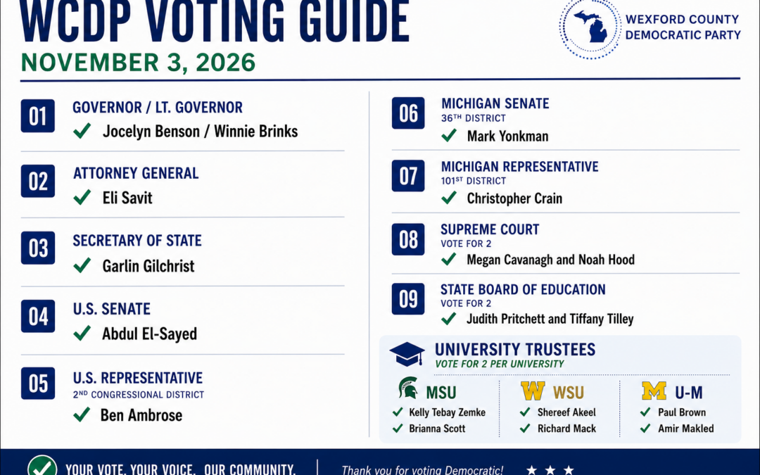 Your WCDP Voting Guide for November Is Here!